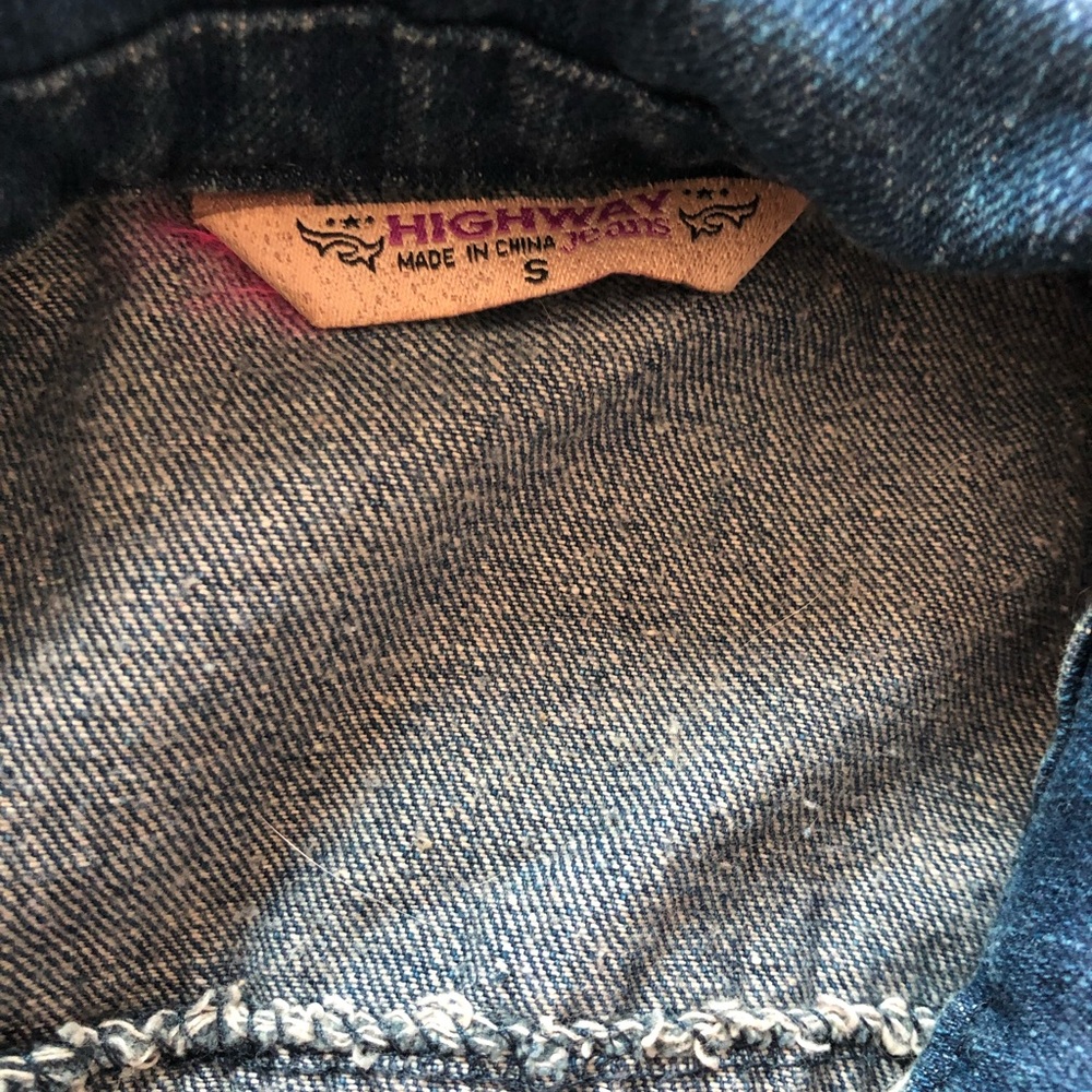 cropped denim jacket - Picture 2 of 2